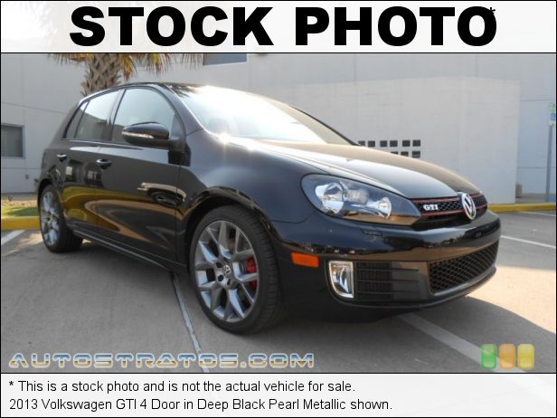 Stock photo for this 2013 Volkswagen GTI 4 Door 2.0 Liter FSI Turbocharged DOHC 16-Valve VVT 4 Cylinder 6 Speed DSG Dual-Clutch Automatic