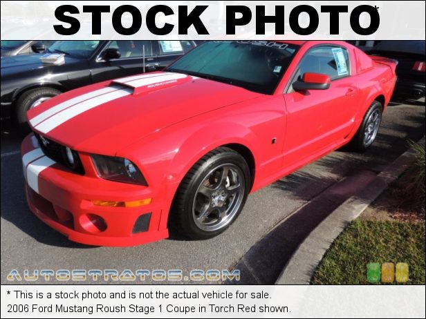 Stock photo for this 2006 Ford Mustang Coupe 4.6 Liter SOHC 24-Valve VVT V8 5 Speed Manual