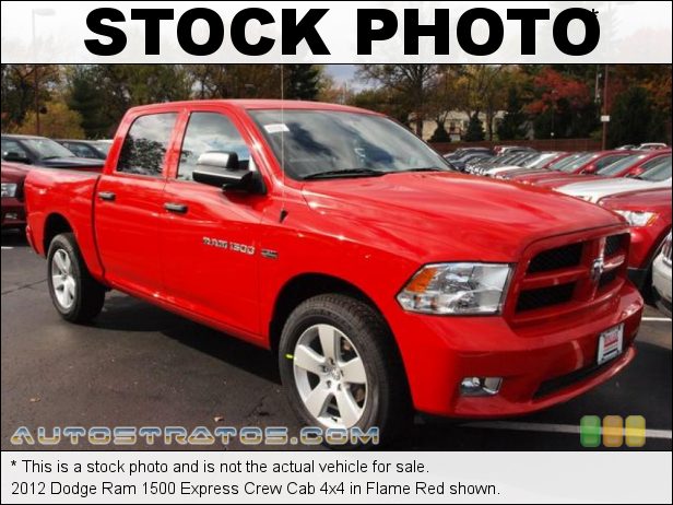 Stock photo for this 2012 Dodge Ram 1500 Crew Cab 4x4 5.7 Liter HEMI OHV 16-Valve VVT MDS V8 6 Speed Automatic