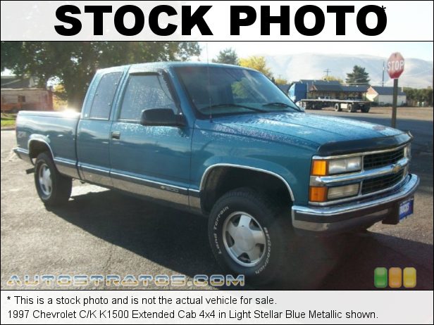 Stock photo for this 1997 Chevrolet C/K K1500 Extended Cab 4x4 5.7 Liter OHV 16-Valve V8 4 Speed Automatic