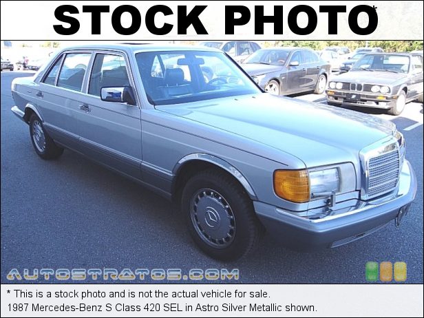 Stock photo for this 1987 Mercedes-Benz S Class 420 SEL 4.2 Liter SOHC 16-Valve V8 Engine 4 Speed Automatic
