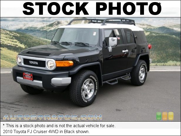 Stock photo for this 2010 Toyota FJ Cruiser 4WD 4.0 Liter DOHC 24-Valve Dual VVT-i V6 5 Speed ECT Automatic
