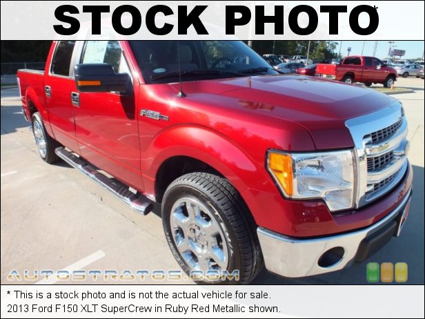 Stock photo for this 2013 Ford F150 XLT SuperCrew 5.0 Liter Flex-Fuel DOHC 32-Valve Ti-VCT V8 6 Speed Automatic