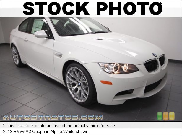 Stock photo for this 2013 BMW M3 Coupe 4.0 Liter M DOHC 32-Valve Double-VANOS VVT V8 7 Speed DKG Double Clutch Automatic