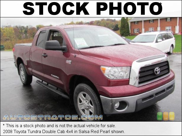 Stock photo for this 2008 Toyota Tundra Double Cab 4x4 5.7 Liter DOHC 32-Valve VVT V8 6 Speed Automatic