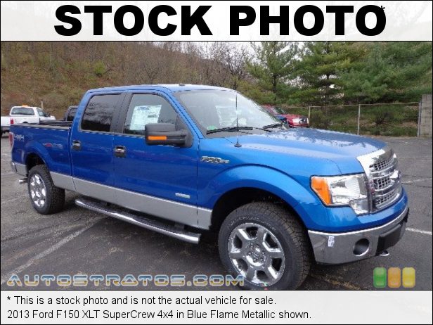 Stock photo for this 2013 Ford F150 XLT SuperCrew 4x4 3.5 Liter EcoBoost DI Turbocharged DOHC 24-Valve Ti-VCT V6 6 Speed Automatic