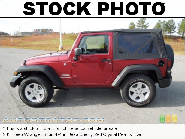 Stock photo for this 2011 Jeep Wrangler Sport 4x4 3.8 Liter OHV 12-Valve V6 6 Speed Manual