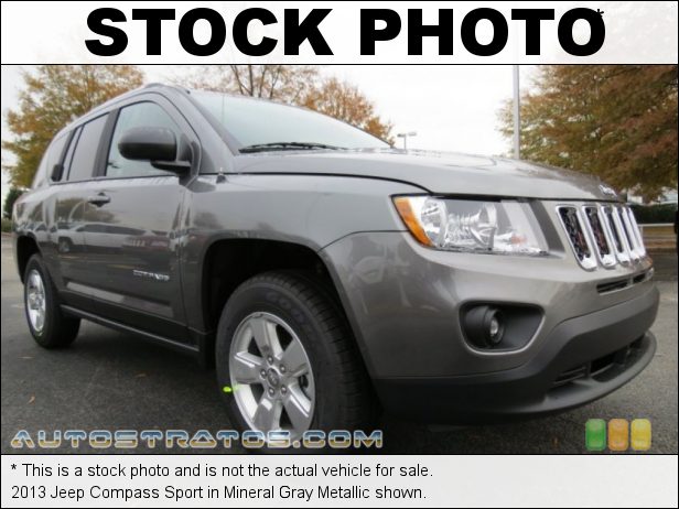 Stock photo for this 2013 Jeep Compass Sport 2.4 Liter DOHC 16-Valve Dual VVT 4 Cylinder CVT II Automatic