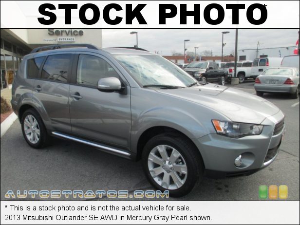Stock photo for this 2013 Mitsubishi Outlander SE AWD 2.4 Liter DOHC 16-Valve MIVEC 4 Cylinder CVT Automatic