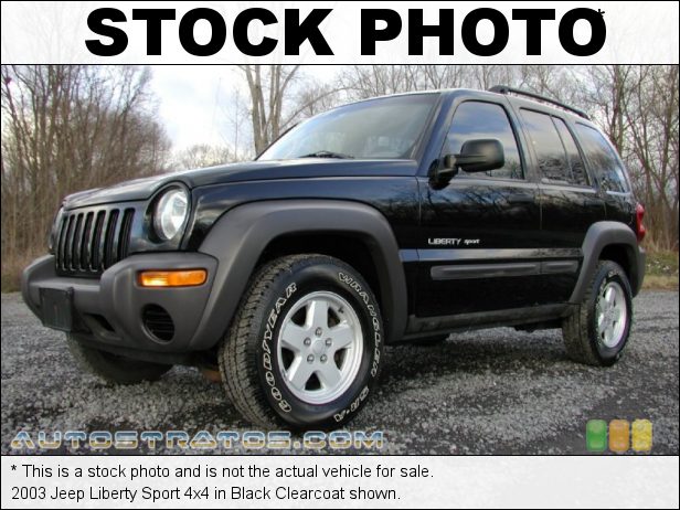 Stock photo for this 2003 Jeep Liberty 4x4 3.7 Liter SOHC 12-Valve Powertech V6 4 Speed Automatic