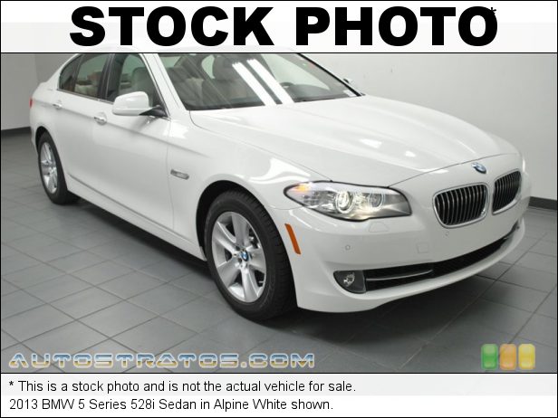 Stock photo for this 2013 BMW 5 Series 528i Sedan 2.0 Liter DI TwinPower Turbocharged DOHC 16-Valve VVT 4 Cylinder 8 Speed Automatic