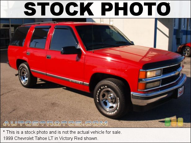 Stock photo for this 2000 Chevrolet Tahoe LT 5.7 Liter OHV 16-Valve V8 4 Speed Automatic