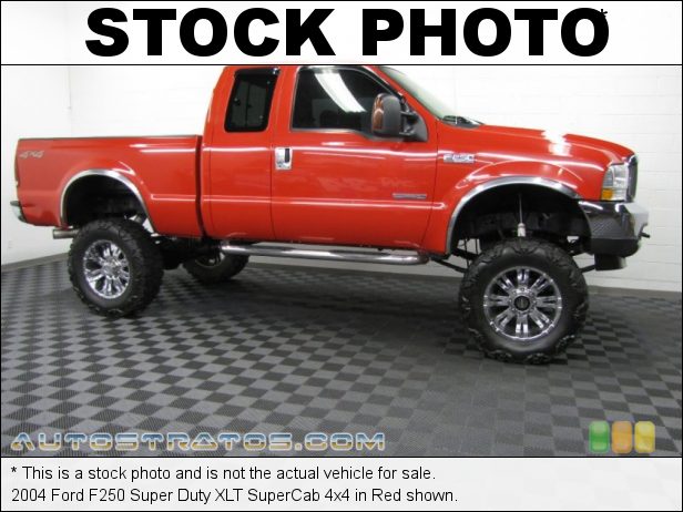 Stock photo for this 2004 Ford F250 Super Duty XLT SuperCab 4x4 6.0 Liter OHV 32-Valve Power Stroke Turbo Diesel V8 5 Speed Torqshift Automatic