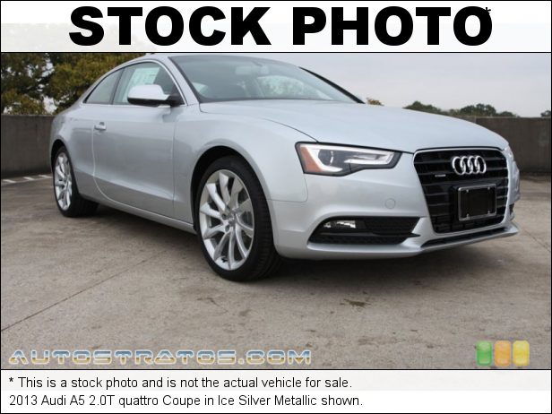 Stock photo for this 2013 Audi A5 2.0T quattro Coupe 2.0 Liter FSI Turbocharged DOHC 16-Valve VVT 4 Cylinder 8 Speed Tiptronic Automatic
