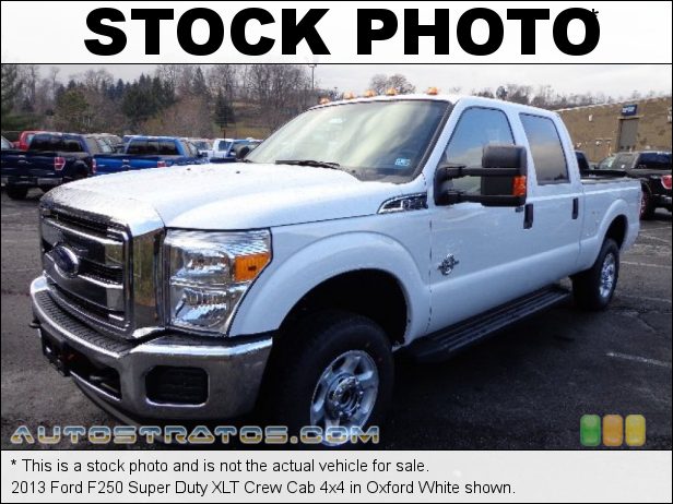 Stock photo for this 2013 Ford F250 Super Duty XLT Crew Cab 4x4 6.7 Liter OHV 32-Valve B20 Power Stroke Turbo-Diesel V8 TorqShift 6 Speed SelectShift Automatic