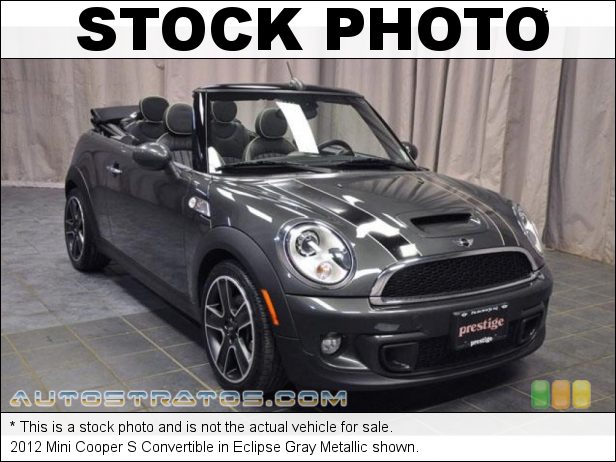 Stock photo for this 2012 Mini Cooper S Convertible 1.6 Liter DI Twin-Scroll Turbocharged DOHC 16-Valve VVT 4 Cylind 6 Speed Steptronic Automatic