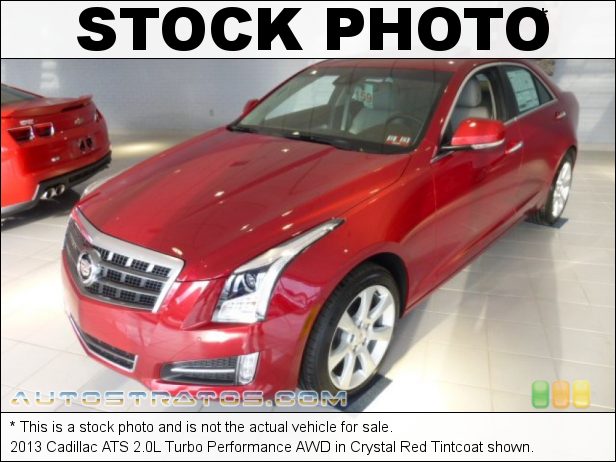Stock photo for this 2013 Cadillac ATS 2.0L Turbo AWD 2.0 Liter DI Turbocharged DOHC 16-Valve VVT 4 Cylinder 6 Speed Hydra-Matic Automatic