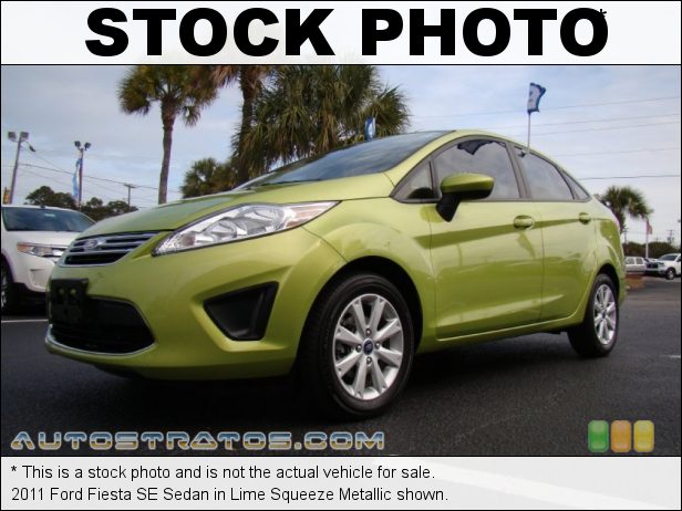 Stock photo for this 2011 Ford Fiesta SE Sedan 1.6 Liter DOHC 16-Valve Ti-VCT Duratec 4 Cylinder 6 Speed PowerShift Automatic