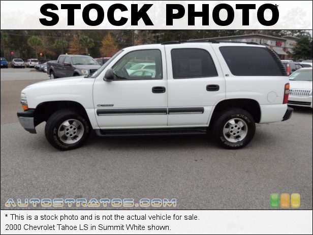 Stock photo for this 2000 Chevrolet Tahoe  5.3 Liter OHV 16-Valve V8 4 Speed Automatic