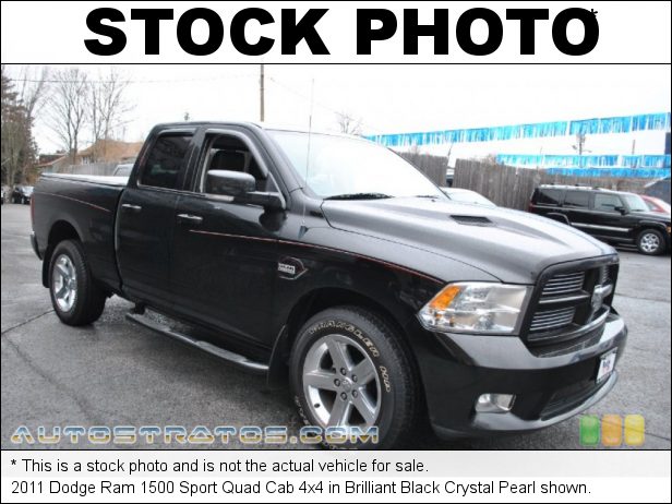 Stock photo for this 2011 Dodge Ram 1500 Quad Cab 4x4 5.7 Liter HEMI OHV 16-Valve VVT MDS V8 5 Speed Automatic