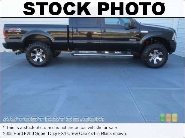 Stock photo for this 2005 Ford F250 Super Duty Crew Cab 4x4 6.0 Liter OHV 32 Valve Power Stroke Turbo Diesel V8 6 Speed Manual