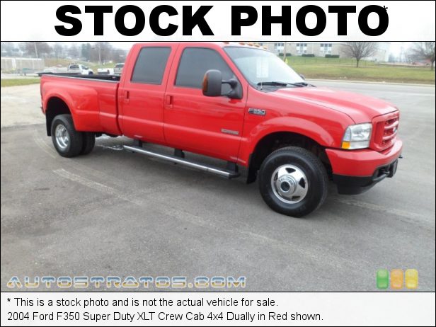 Stock photo for this 2004 Ford F350 Super Duty XLT Crew Cab 4x4 Dually 6.0 Liter OHV 32-Valve Power Stroke Turbo Diesel V8 5 Speed Automatic