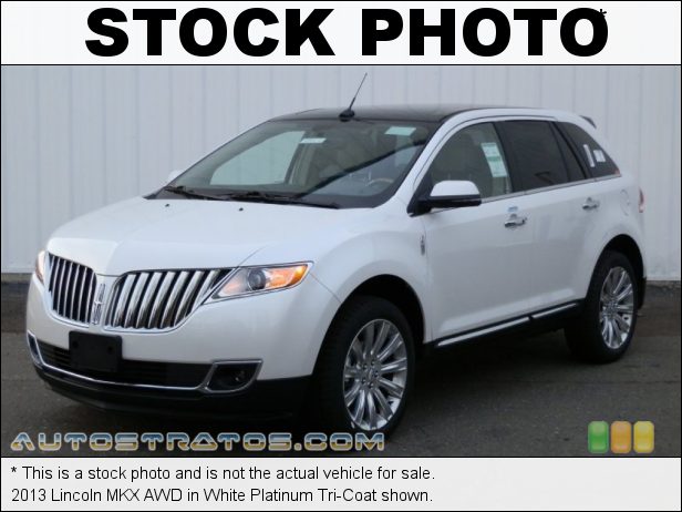 Stock photo for this 2013 Lincoln MKX AWD 3.7 Liter DOHC 24-Valve Ti-VCT V6 6 Speed SelectShift Automatic