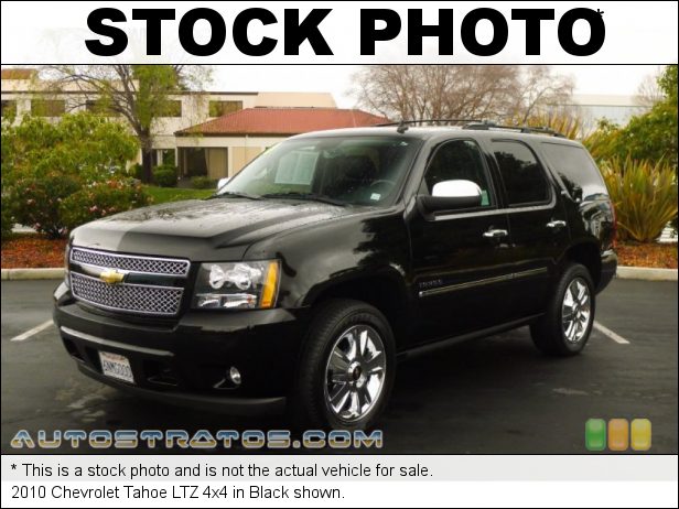 Stock photo for this 2010 Chevrolet Tahoe LTZ 4x4 5.3 Liter OHV 16-Valve Flex-Fuel Vortec V8 6 Speed Automatic