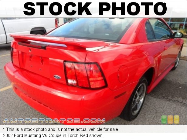 Stock photo for this 2002 Ford Mustang V6 Coupe 3.8 Liter OHV 12-Valve V6 4 Speed Automatic