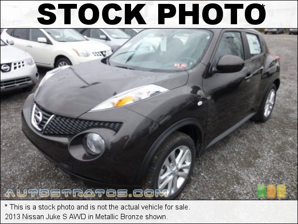 Stock photo for this 2013 Nissan Juke S AWD 1.6 Liter DIG Turbocharged DOHC 16-Valve CVTCS 4 Cylinder Xtronic CVT Automatic