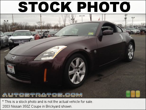 Stock photo for this 2003 Nissan 350Z Coupe 3.5 Liter DOHC 24 Valve V6 5 Speed Automatic