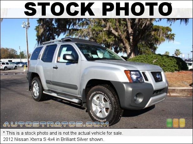 Stock photo for this 2012 Nissan Xterra S 4x4 4.0 Liter DOHC 24-Valve CVTCS V6 5 Speed Automatic