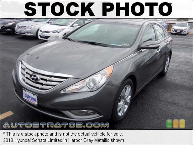 Stock photo for this 2013 Hyundai Sonata Limited 2.4 Liter DOHC 16-Valve D-CVVT 4 Cylinder 6 Speed Shiftronic Automatic