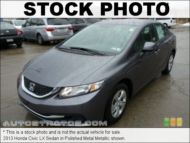 Stock photo for this 2013 Honda Civic LX Sedan 1.8 Liter SOHC 16-Valve i-VTEC 4 Cylinder 5 Speed Automatic