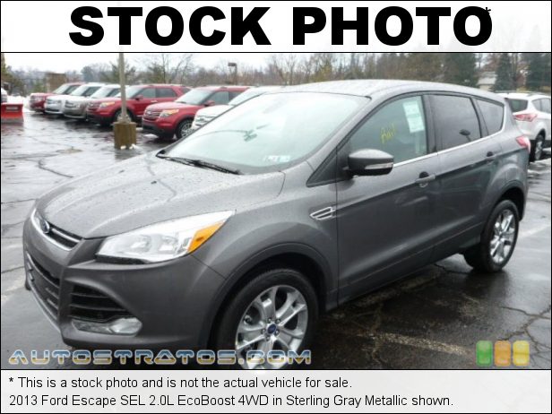 Stock photo for this 2013 Ford Escape SEL 2.0L EcoBoost 4WD 2.0 Liter DI Turbocharged DOHC 16-Valve Ti-VCT EcoBoost 4 Cylind 6 Speed SelectShift Automatic