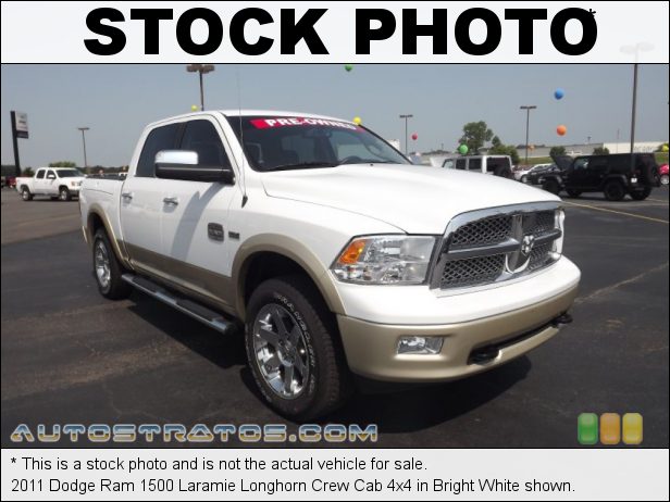 Stock photo for this 2011 Dodge Ram 1500 Crew Cab 4x4 5.7 Liter HEMI OHV 16-Valve VVT MDS V8 5 Speed Automatic