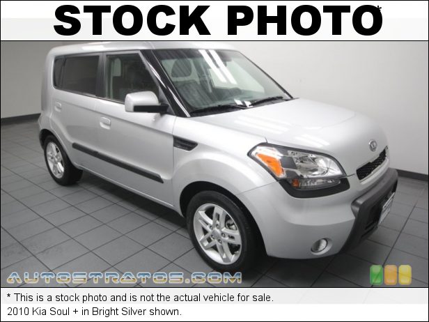Stock photo for this 2010 Kia Soul + 2.0 Liter DOHC 16-Valve CVVT 4 Cylinder 4 Speed Automatic
