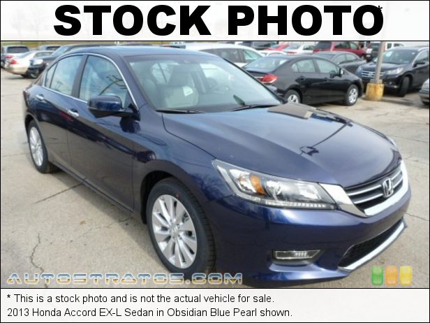 Stock photo for this 2013 Honda Accord EX-L Sedan 2.4 Liter Earth Dreams DI DOHC 16-Valve i-VTEC 4 Cylinder CVT Automatic Stock photo for this 2013 Honda Accord EX-L Sedan 2.4 Liter Earth Dreams DI DOHC 16-Valve i-VTEC 4 Cylinder CVT Automatic