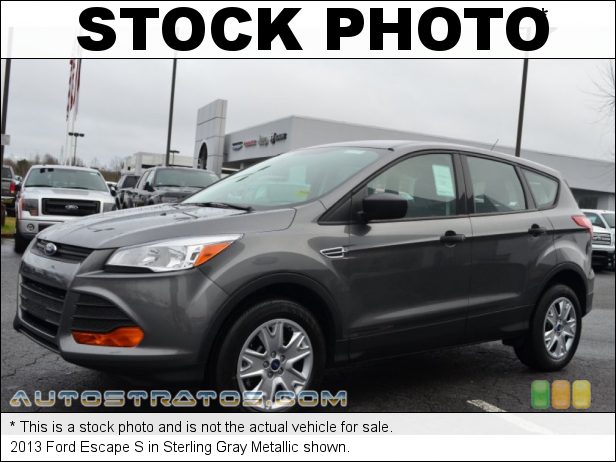 Stock photo for this 2013 Ford Escape S 2.5 Liter DOHC 16-Valve iVCT Duratec 4 Cylinder 6 Speed SelectShift Automatic