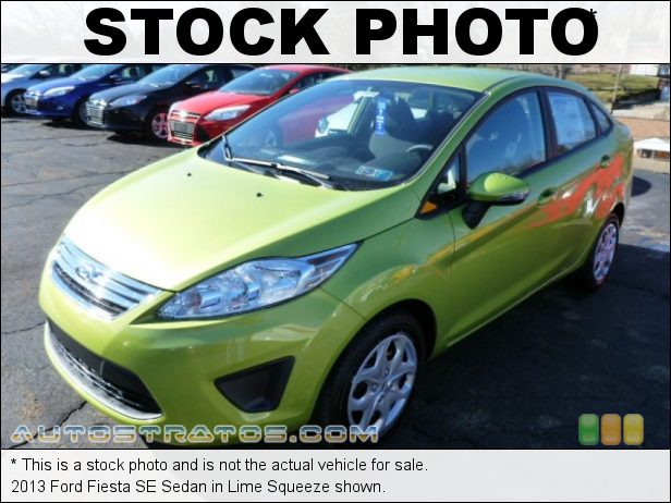 Stock photo for this 2013 Ford Fiesta SE Sedan 1.6 Liter DOHC 16-Valve Ti-VCT Duratec 4 Cylinder 5 Speed Manual