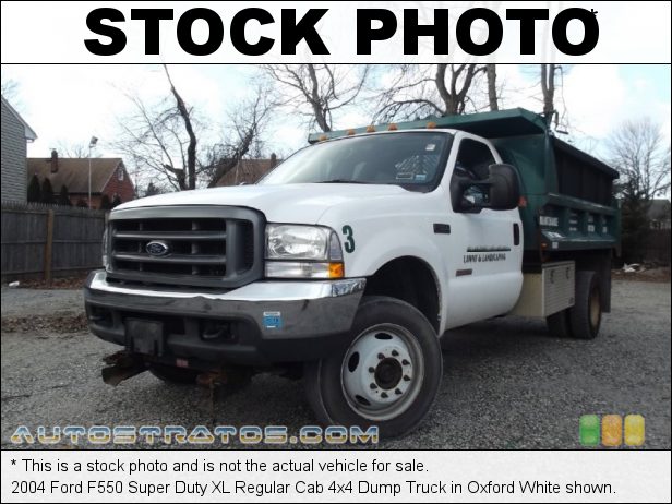 Stock photo for this 2004 Ford F550 Super Duty XL Regular Cab 4x4 6.0 Liter OHV 32 Valve Power Stroke Turbo Diesel V8 5 Speed Automatic