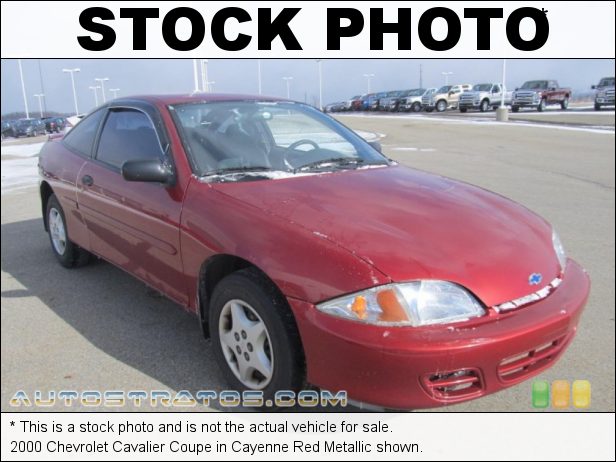Stock photo for this 2000 Chevrolet Cavalier Coupe 2.2 Liter OHV 8-Valve 4 Cylinder 4 Speed Automatic