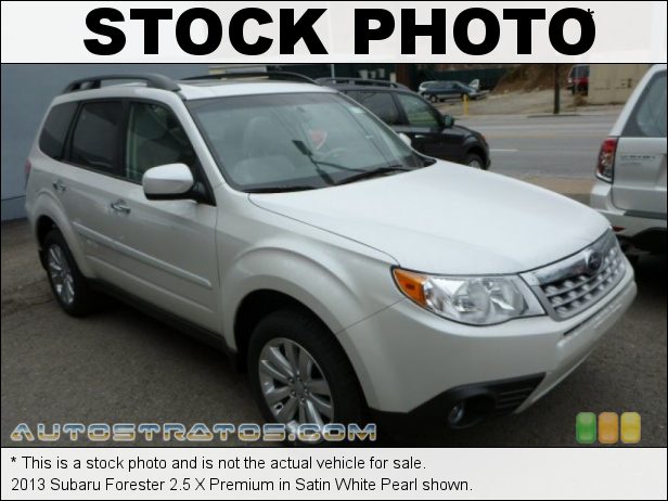 Stock photo for this 2013 Subaru Forester 2.5 X Premium 2.5 Liter DOHC 16-Valve VVT 4 Cylinder 4 Speed Automatic
