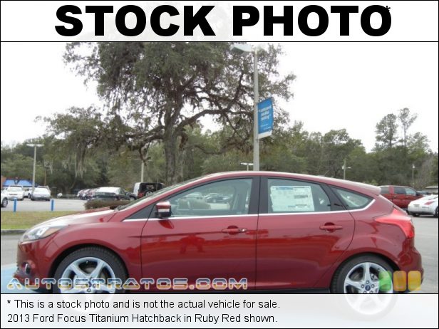 Stock photo for this 2013 Ford Focus Titanium Hatchback 2.0 Liter GDI DOHC 16-Valve Ti-VCT Flex-Fuel 4 Cylinder 6 Speed Automatic