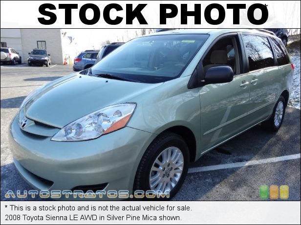 Stock photo for this 2008 Toyota Sienna LE AWD 3.5 Liter DOHC 24-Valve VVT-i V6 5 Speed ECT-i Automatic
