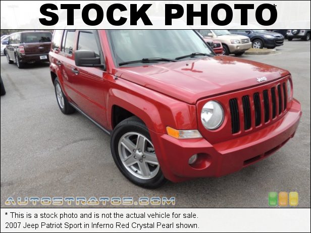 Stock photo for this 2007 Jeep Patriot Sport 2.4 Liter DOHC 16V VVT 4 Cylinder 5 Speed Manual