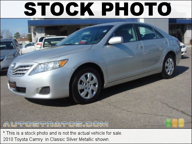 Stock photo for this 2010 Toyota Camry  2.5 Liter DOHC 16-Valve Dual VVT-i 4 Cylinder 6 Speed Automatic