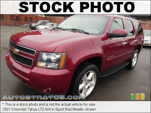 Stock photo for this 2007 Chevrolet Tahoe LS 4WD 5.3 Liter Flex Fuel OHV 16V Vortec V8 4 Speed Automatic
