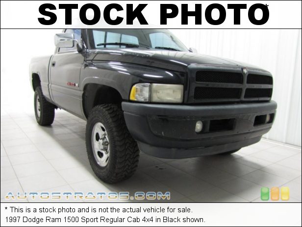 Stock photo for this 1997 Dodge Ram 1500 Regular Cab 4x4 5.9 Liter OHV 16-Valve V8 4 Speed Automatic