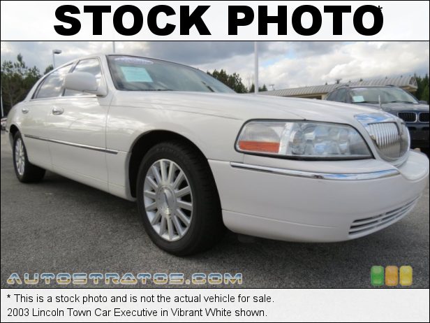 Stock photo for this 2003 Lincoln Town Car Executive 4.6 Liter SOHC 16-Valve V8 4 Speed Automatic
